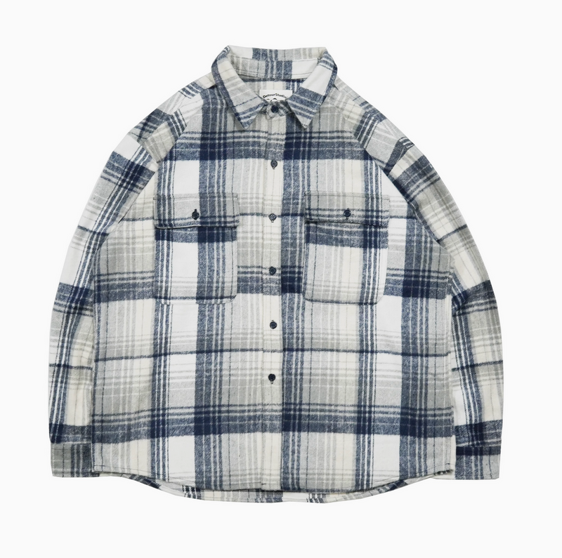 flannel check shirt   N4728