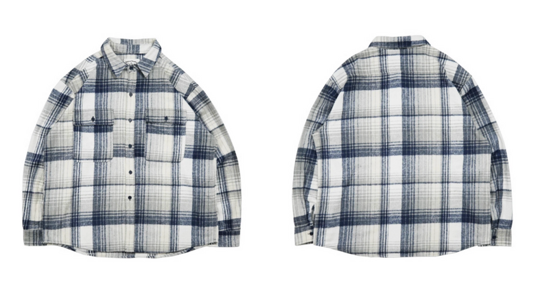 flannel check shirt   N4728