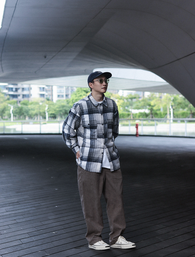 flannel check shirt   N4728