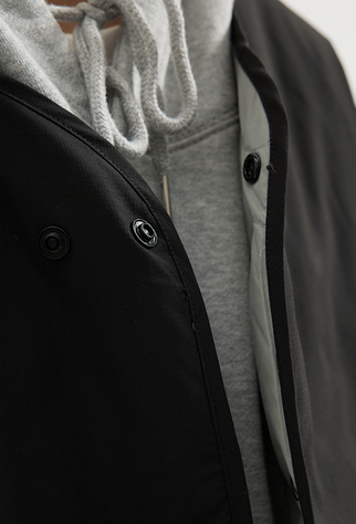 Reversible collarless quilted down jacket N4800