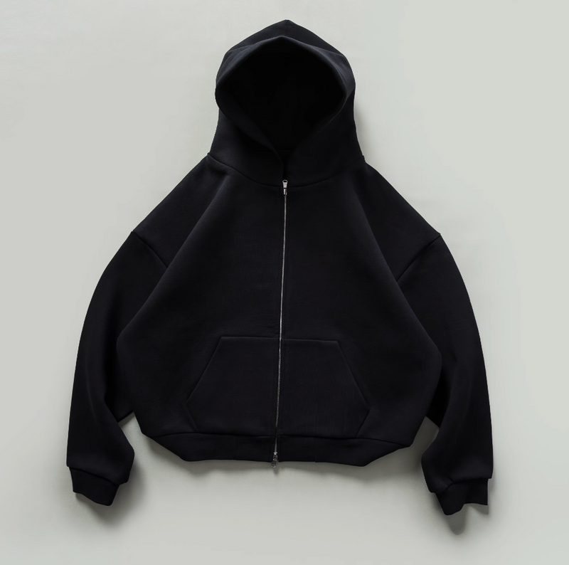 【700G】double zip sweatshirt hoodie   N4810