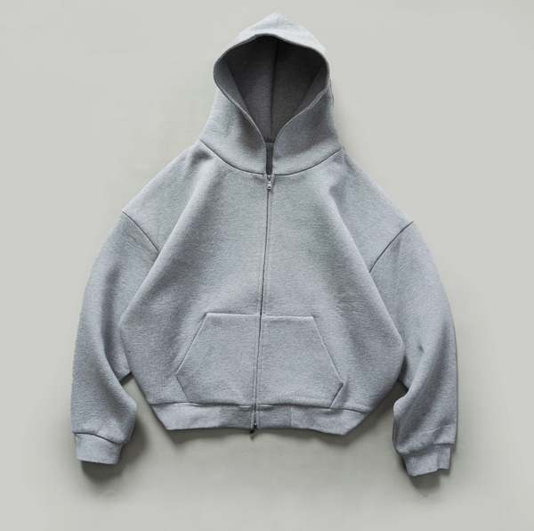 【700G】double zip sweatshirt hoodie   N4810