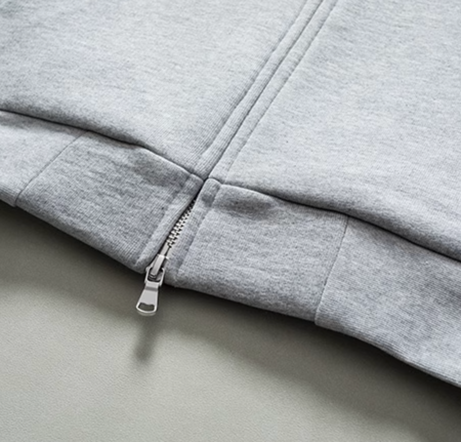 700G] double zip sweatshirt hoodie N4810