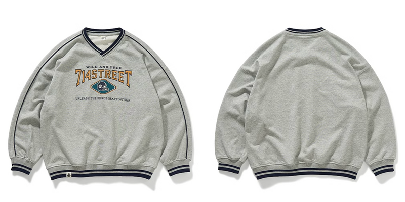 【390G】college football sweatshirt   N4813