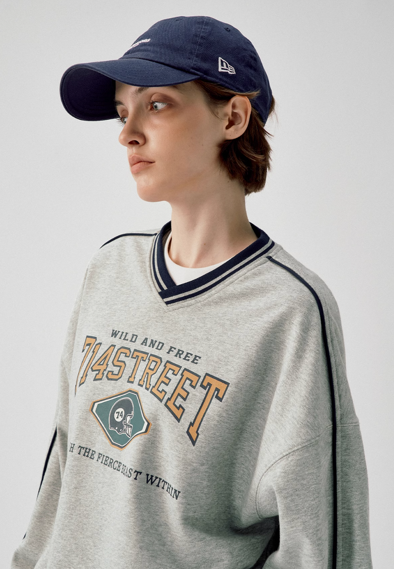 【390G】college football sweatshirt   N4813