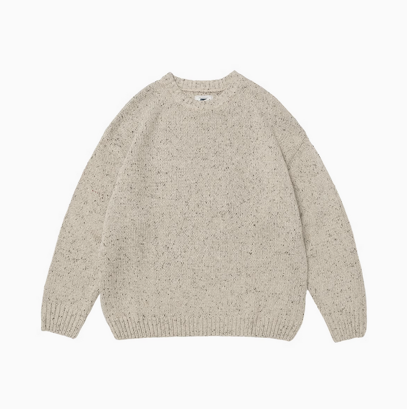 【ウールブレンドニット】retro knit sweater   N4843