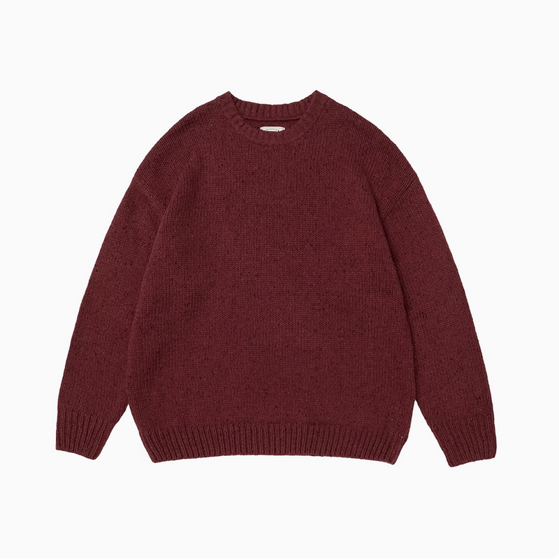 【ウールブレンドニット】retro knit sweater   N4843