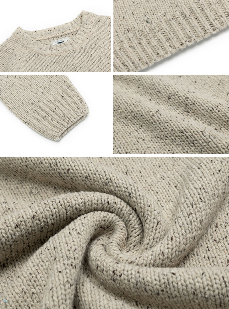 【ウールブレンドニット】retro knit sweater   N4843