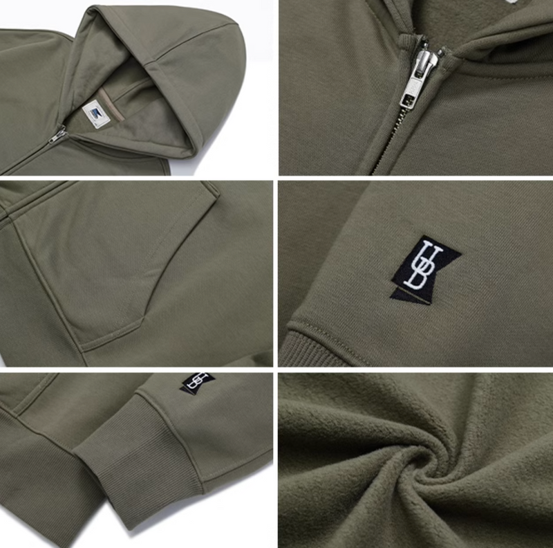 【480G】basic zip hoodie   N4844