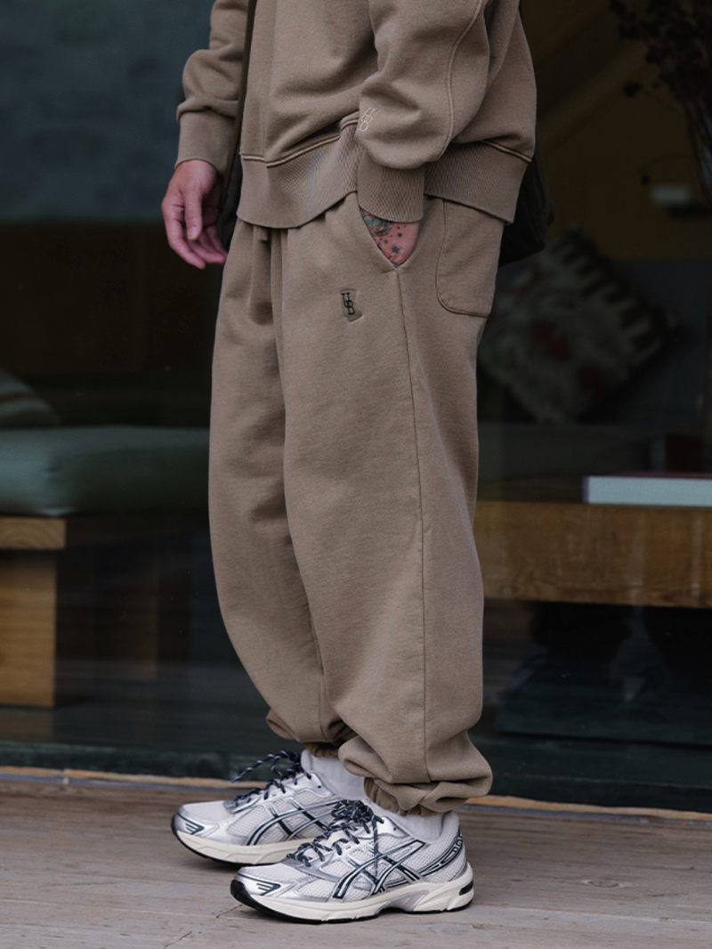 【500G】ribbed sweatpants   N4849