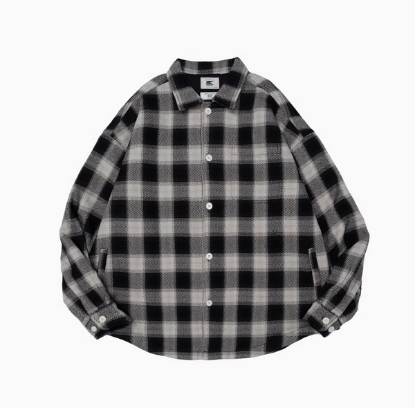 checked shirt jacket   N4850