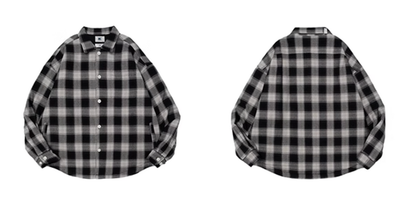 checked shirt jacket   N4850