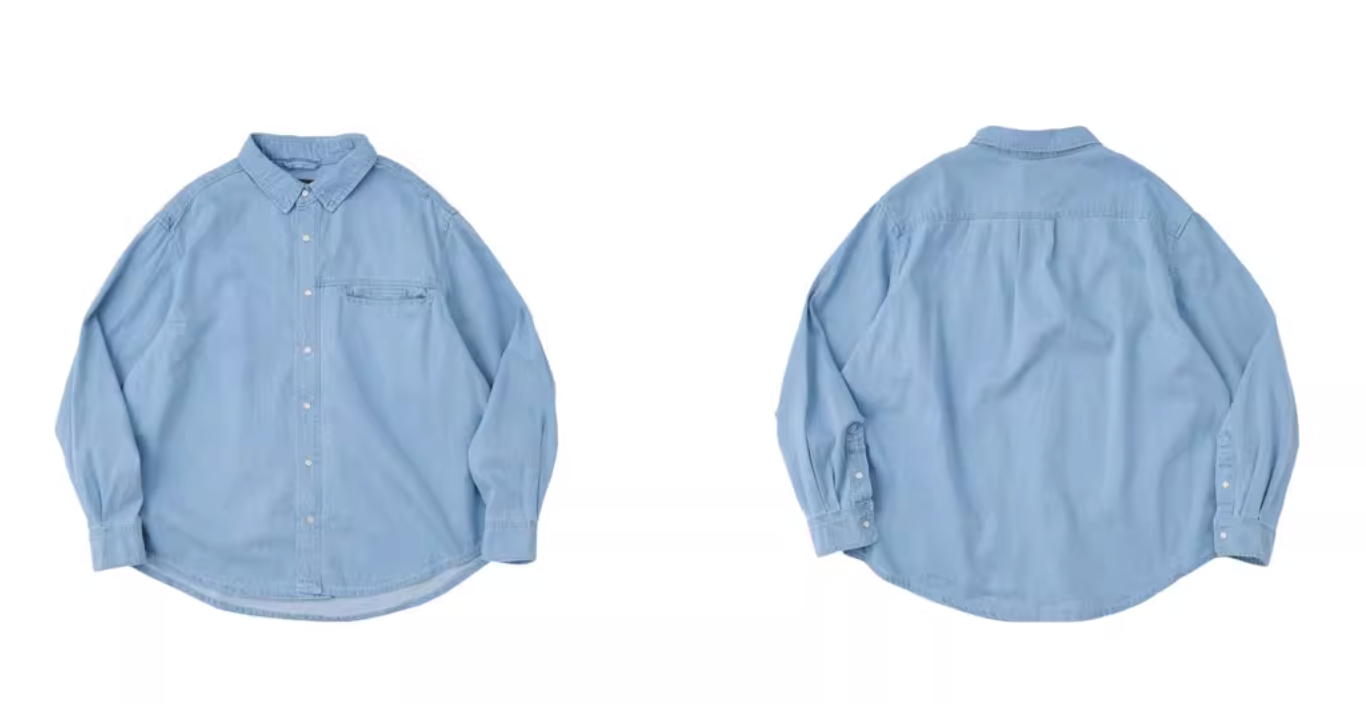 light blue denim shirt N4953