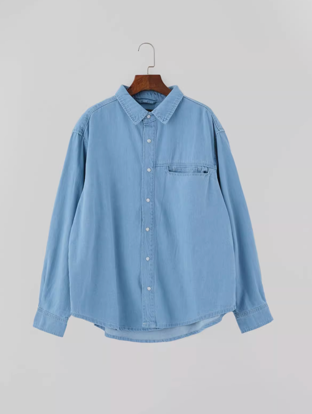 light blue denim shirt N4953