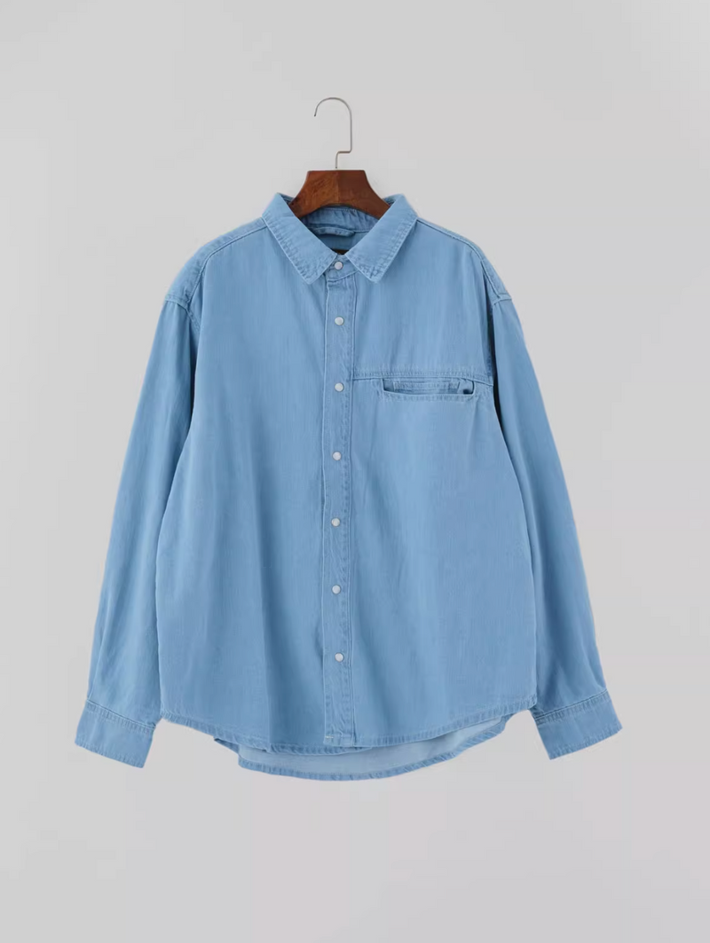 light blue denim shirt   N4953