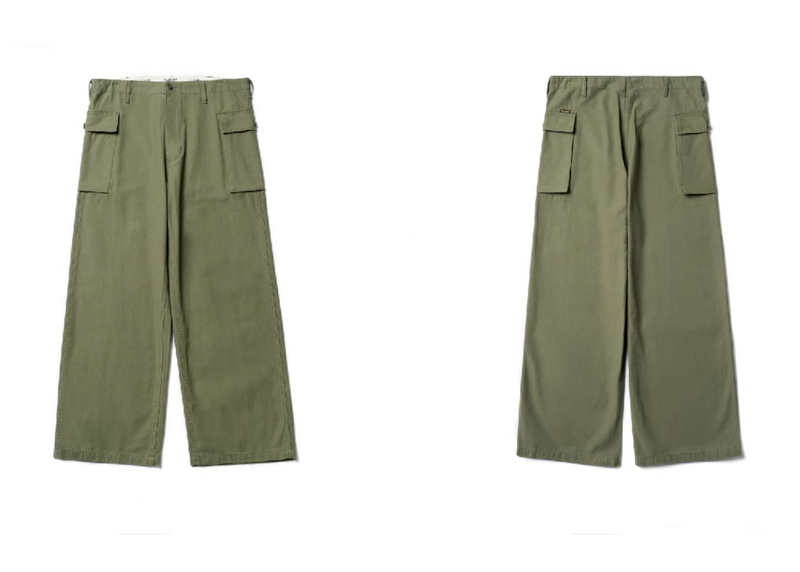 green straight  P43 cargo pants   N4993