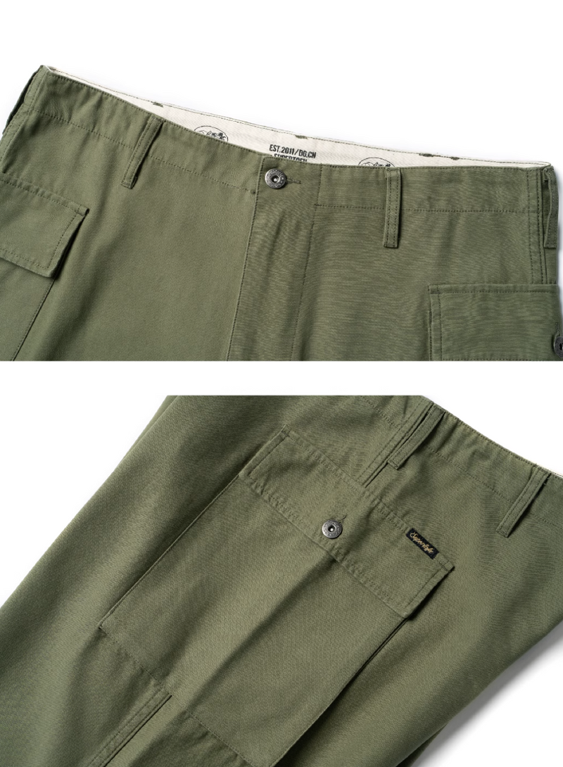 green straight  P43 cargo pants   N4993