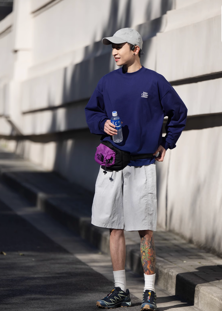 Functional Wear Breathable, Moisture Absorbing, Quick Dry] Back print long sleeve T-shirt N5064