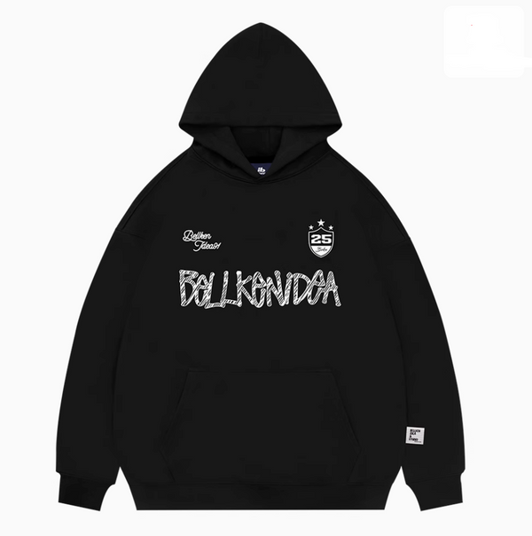 【445G】BELLKENIDEA logo print hoodie   N5113