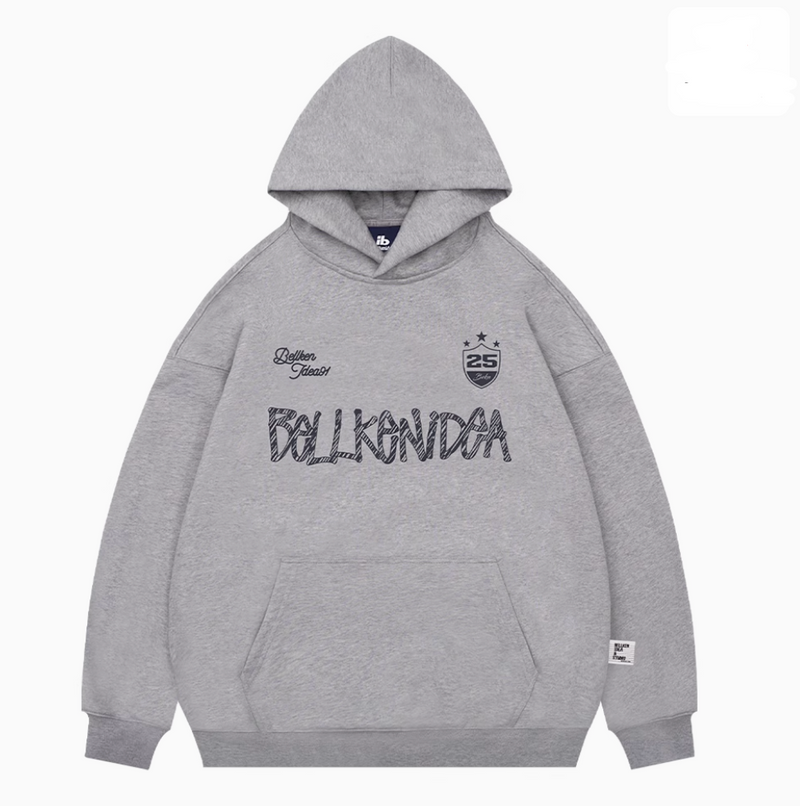 【445G】BELLKENIDEA logo print hoodie   N5113