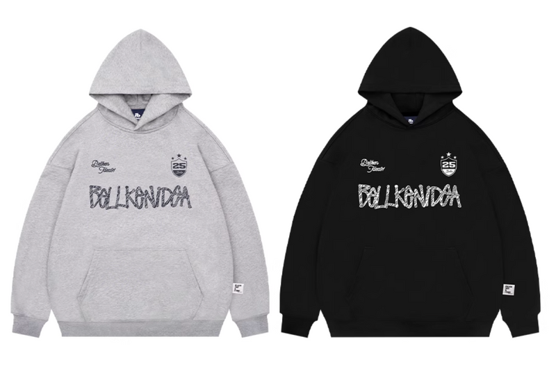 【445G】BELLKENIDEA logo print hoodie   N5113