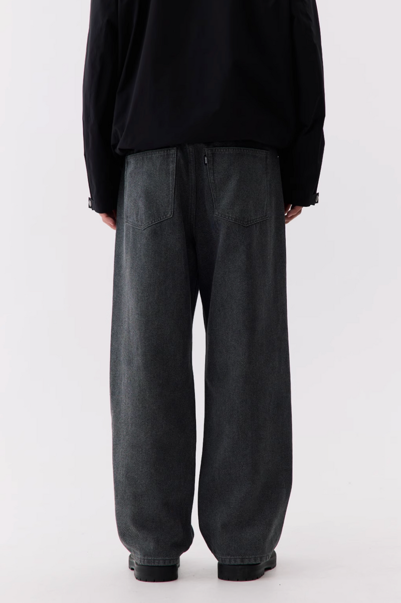 【吸湿性〇】draped denim pants   N5117