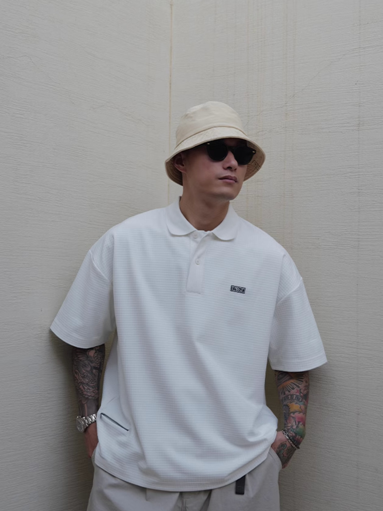 Quick-drying] waffle polo shirt N5215