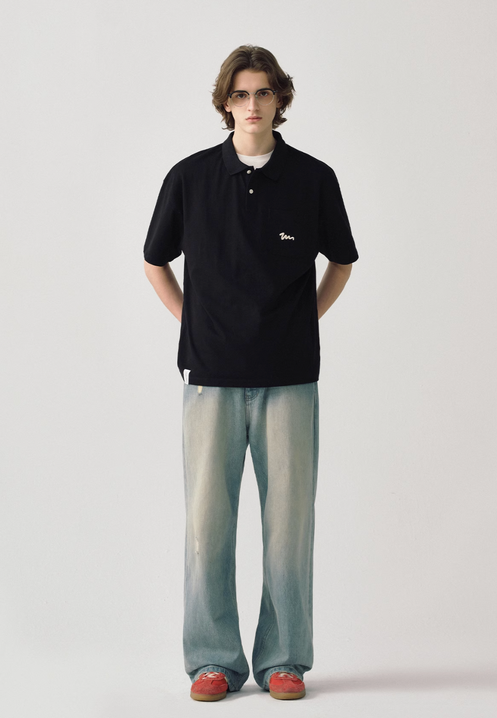 logo pocket polo shirt N5239