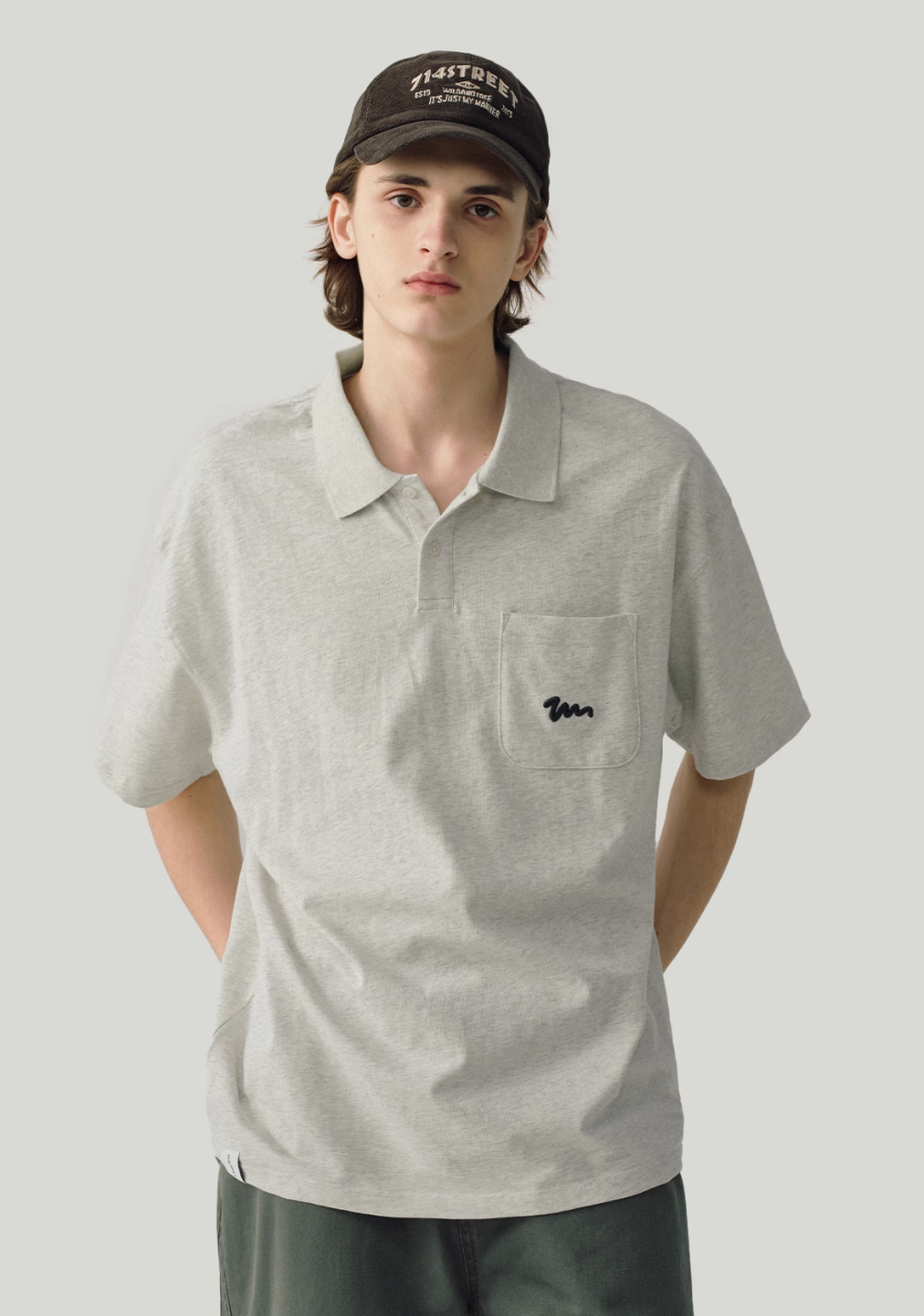 logo pocket polo shirt N5239