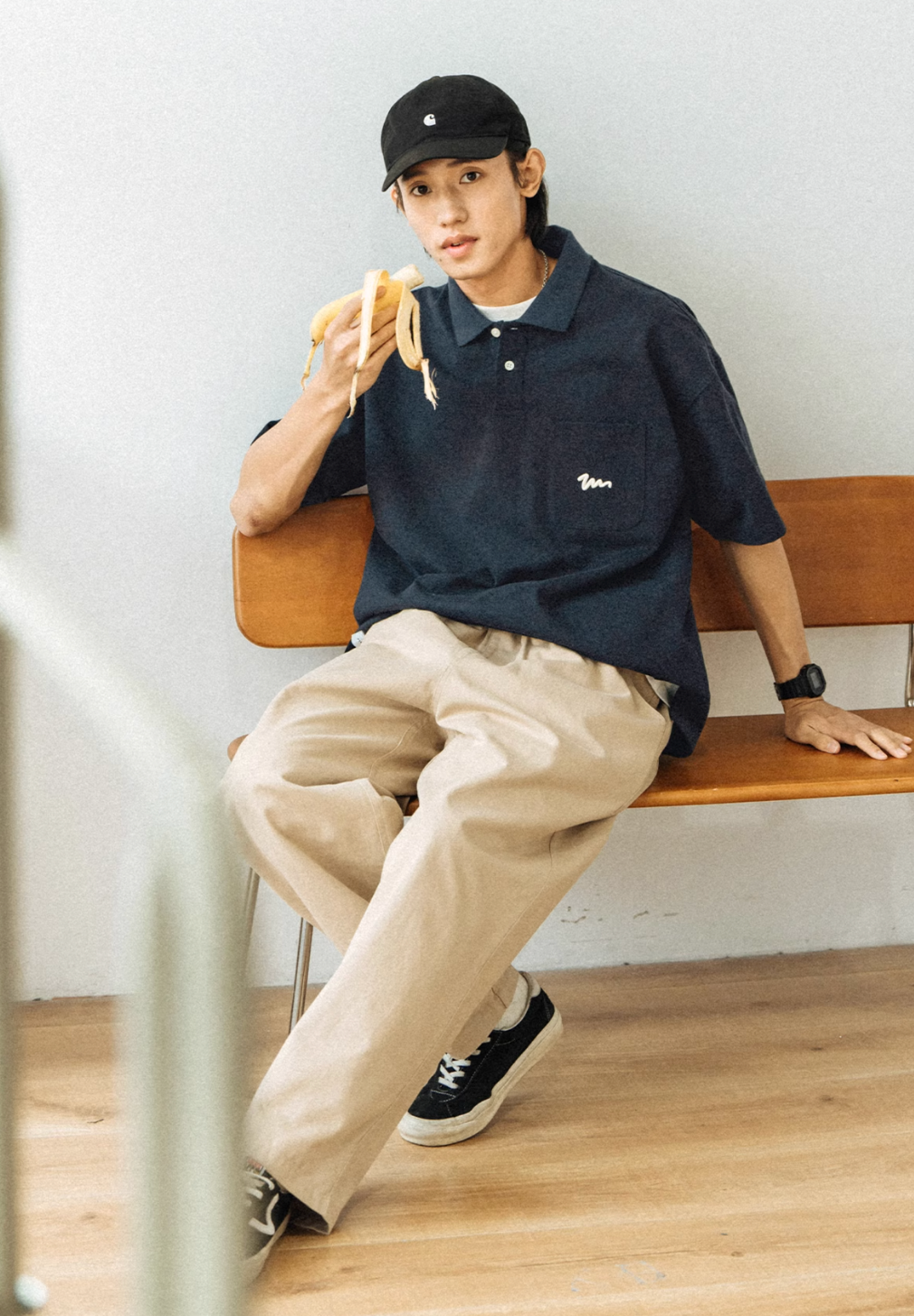 logo pocket polo shirt N5239