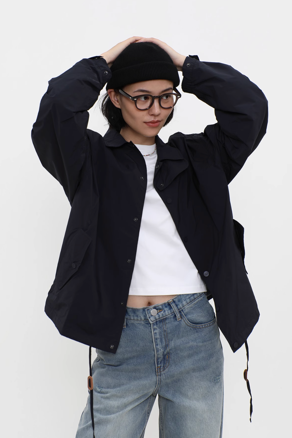 black coach jacket N5280