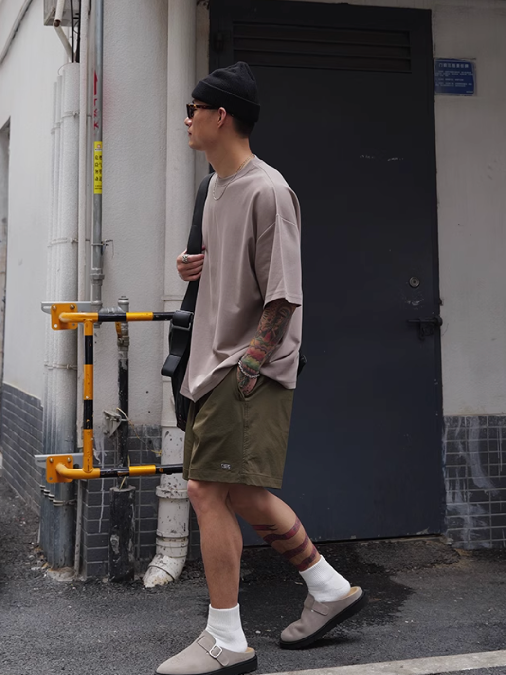 Premium Cotton Nylon Tee / 上質 Tシャツ 半袖 ベーシック ひんやり 透けにくい N5334