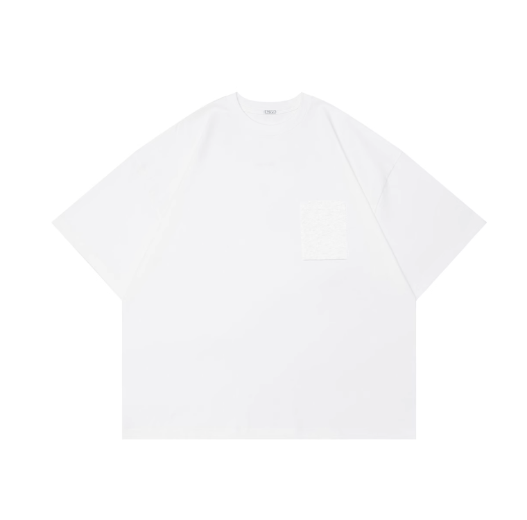 Pocket T-shirt Wide Short / ポケット Tシャツ 半袖 ワイド ショート丈 抗菌 N5335