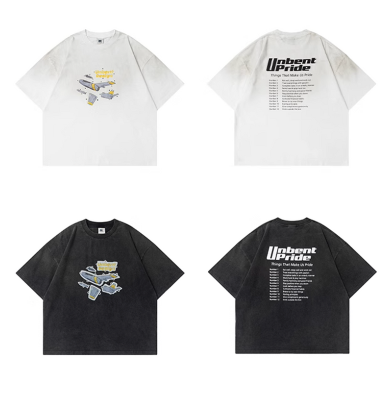 Flight Print T-shirt Heavyweight / 飛行機 プリント Tシャツ 半袖 ヘビーウェイト N5336
