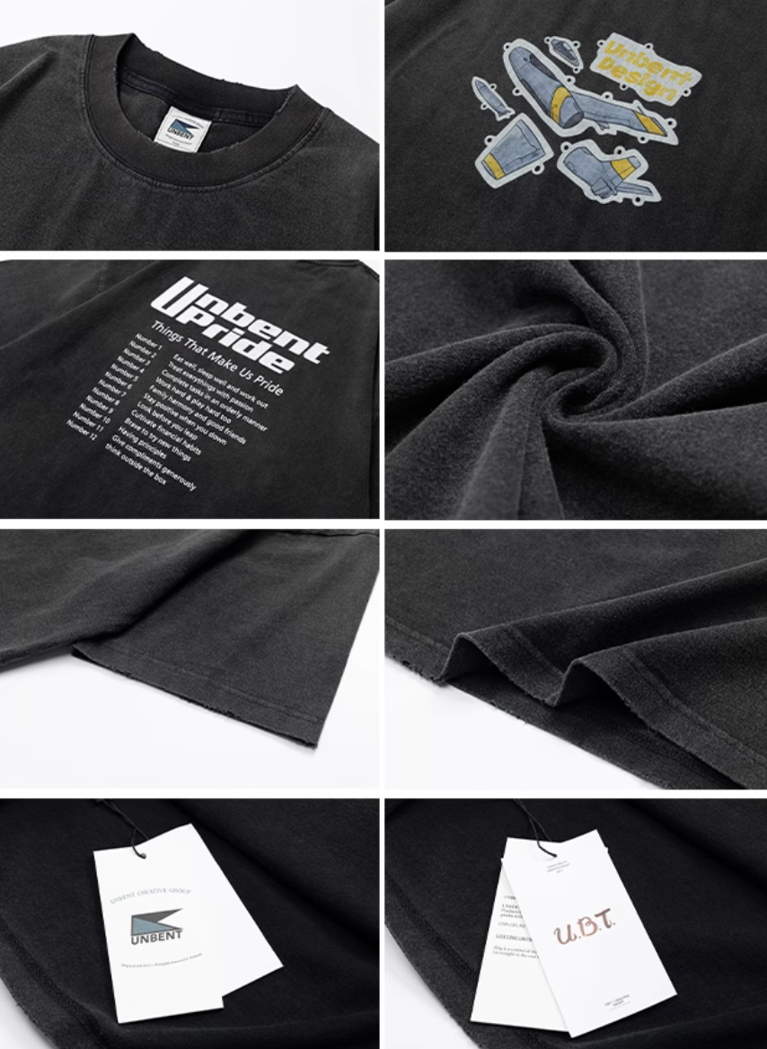 Flight Print T-shirt Heavyweight / 飛行機 プリント Tシャツ 半袖 ヘビーウェイト N5336