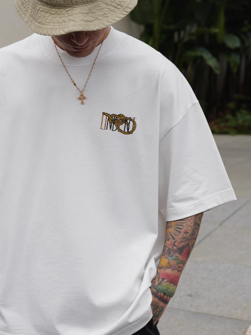 Camp Back Print T-shirt Heavyweight / キャンプ バックプリント Tシャツ 半袖   N5337