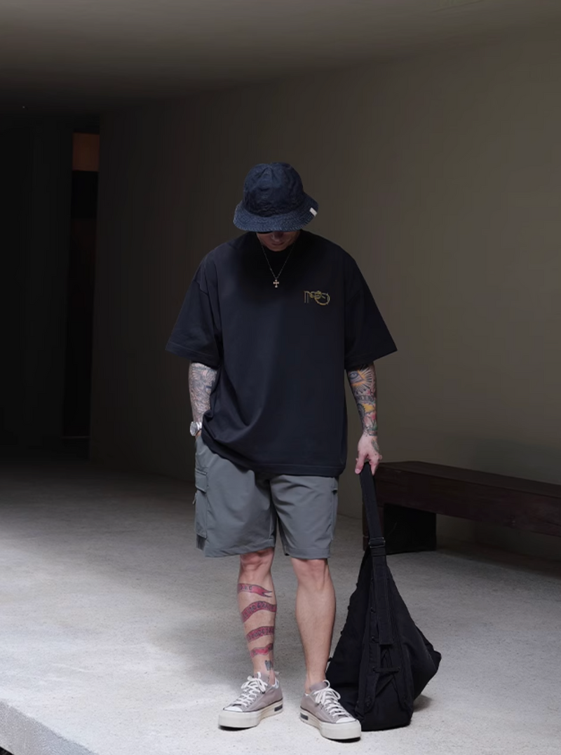 Camp Back Print T-shirt Heavyweight / キャンプ バックプリント Tシャツ 半袖   N5337
