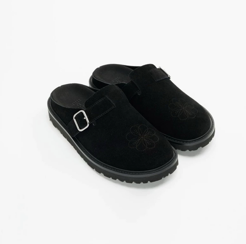 Suede Mule Slippers Platform Sole / スエード ミュール スリッパ 厚底 N5341