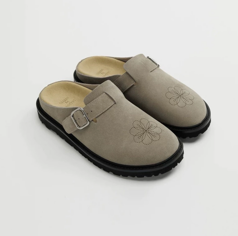 Suede Mule Slippers Platform Sole / スエード ミュール スリッパ 厚底 N5341