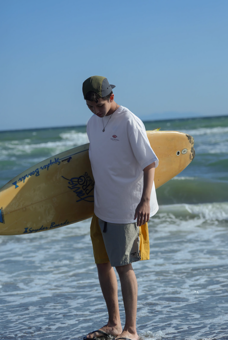 surfing print t-shirt N5375