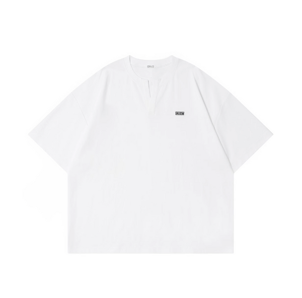 Henley Neck T-shirt Skipper / ヘンリーネック Tシャツ 半袖 スキッパー 夏 N5379