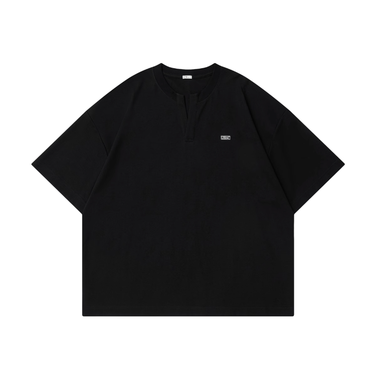Henley Neck T-shirt Skipper / ヘンリーネック Tシャツ 半袖 スキッパー 夏 N5379