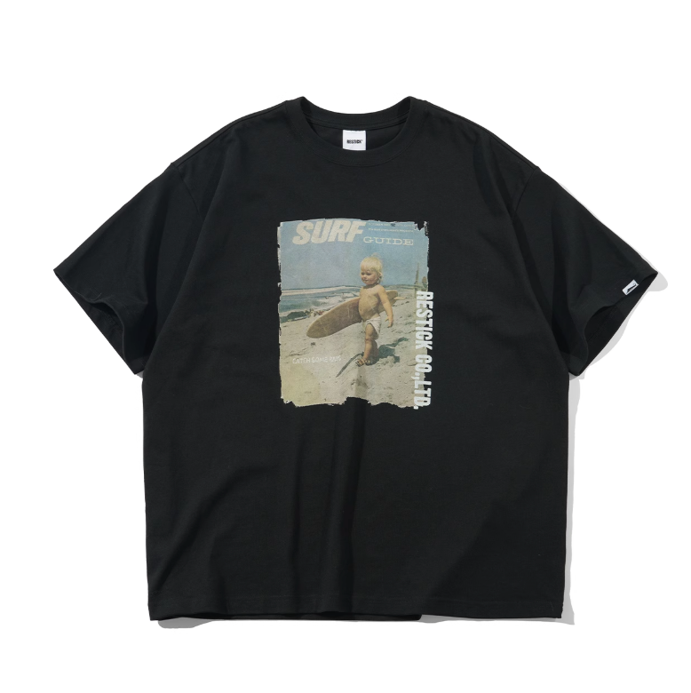 Surf Boy Print T-shirt Vintage / サーフ少年 プリント Tシャツ 半袖 ヴィンテージ N5336