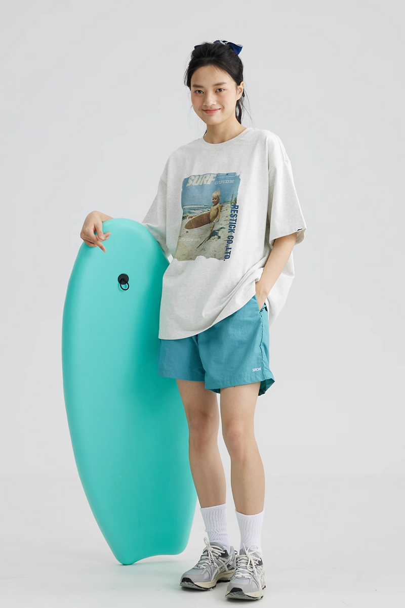 Surf Boy Print T-shirt Vintage / サーフ少年 プリント Tシャツ 半袖 ヴィンテージ N5336