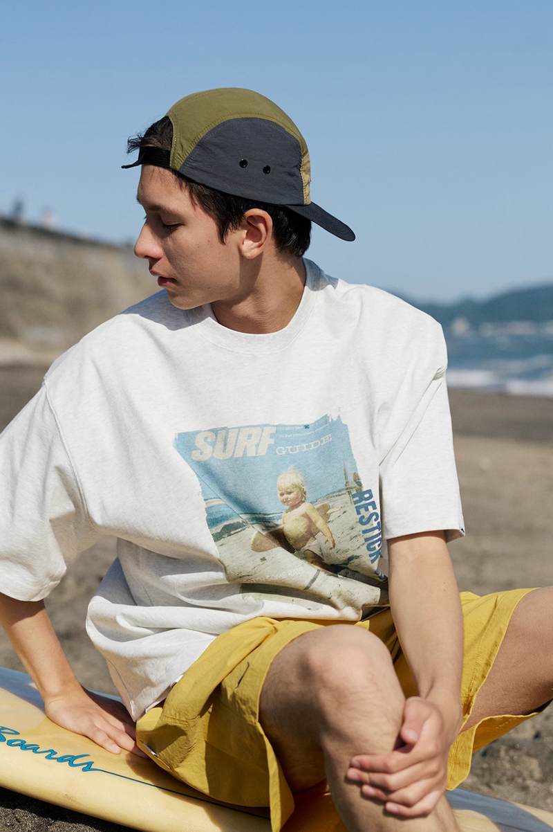 Surf Boy Print T-shirt Vintage / サーフ少年 プリント Tシャツ 半袖 ヴィンテージ N5336