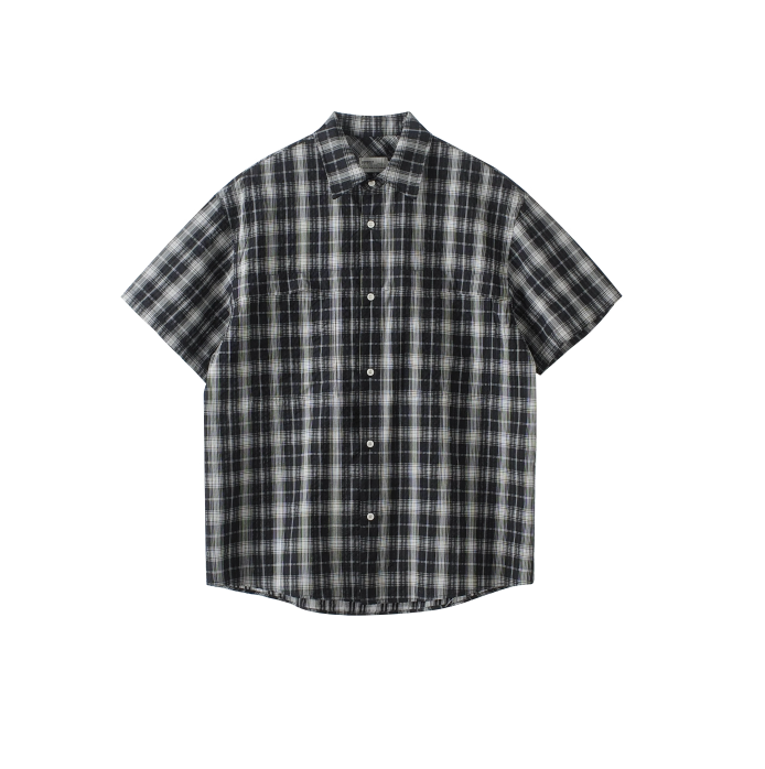 レトロチェックシャツ メンズ レディース 綿100% 長袖｜Retro Check SHIRT N5370