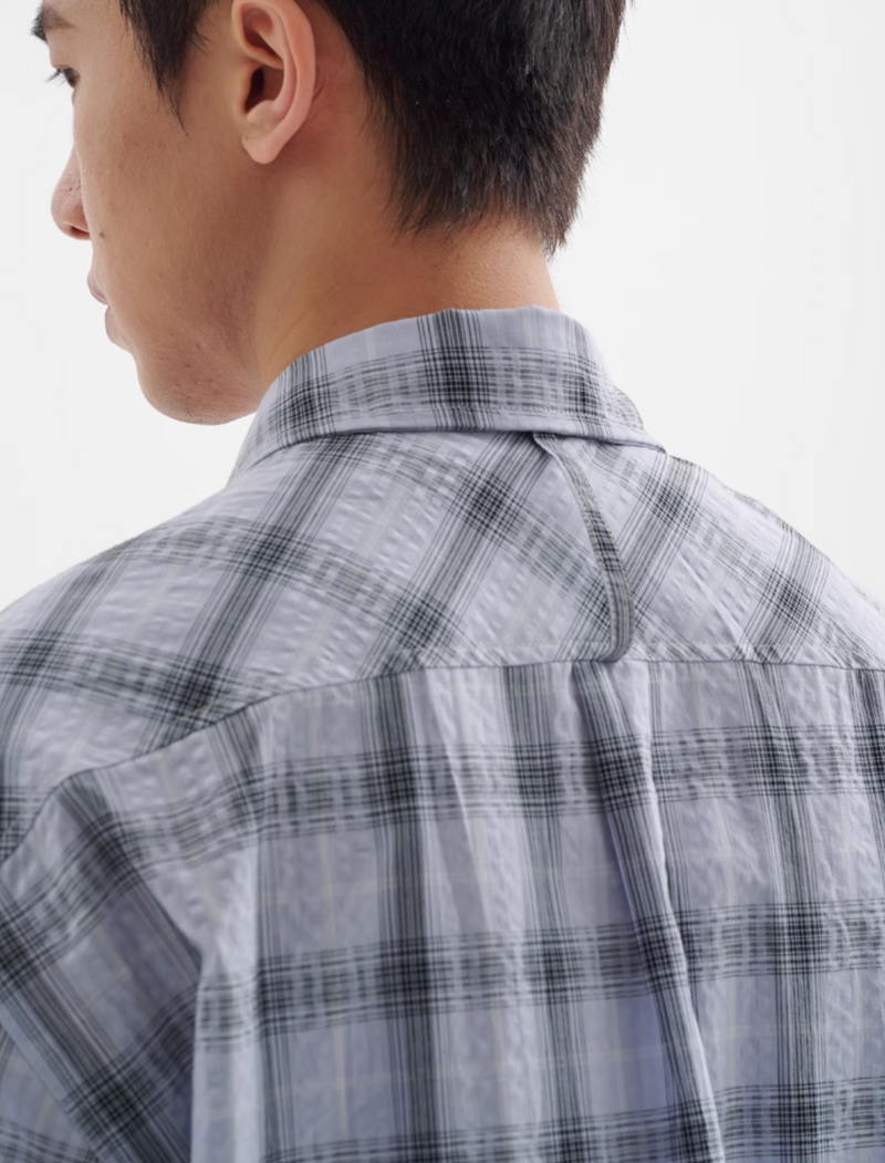 レトロチェックシャツ メンズ レディース 綿100% 長袖｜Retro Check SHIRT N5370