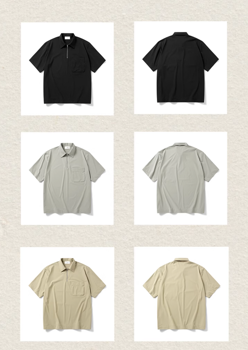 Half-zip polo shirt N5396