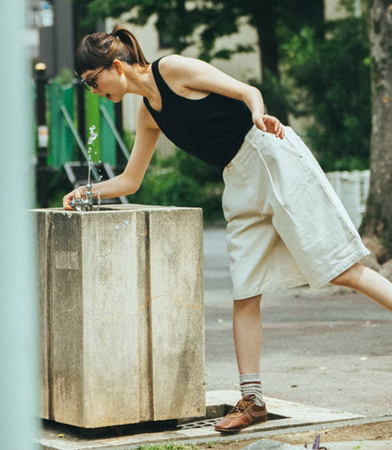 上質コットン混 型崩れしにくい快適タンクトップ / COTTON TANK TOP N5425