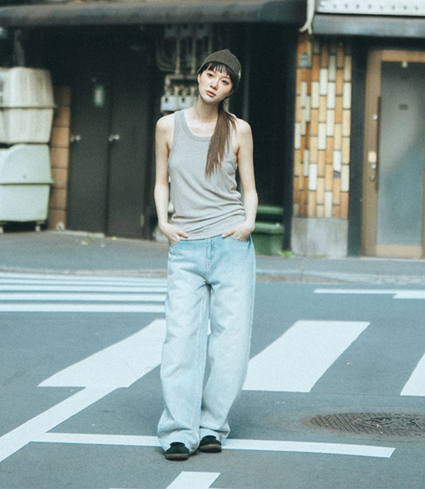 上質コットン混 型崩れしにくい快適タンクトップ / COTTON TANK TOP N5425